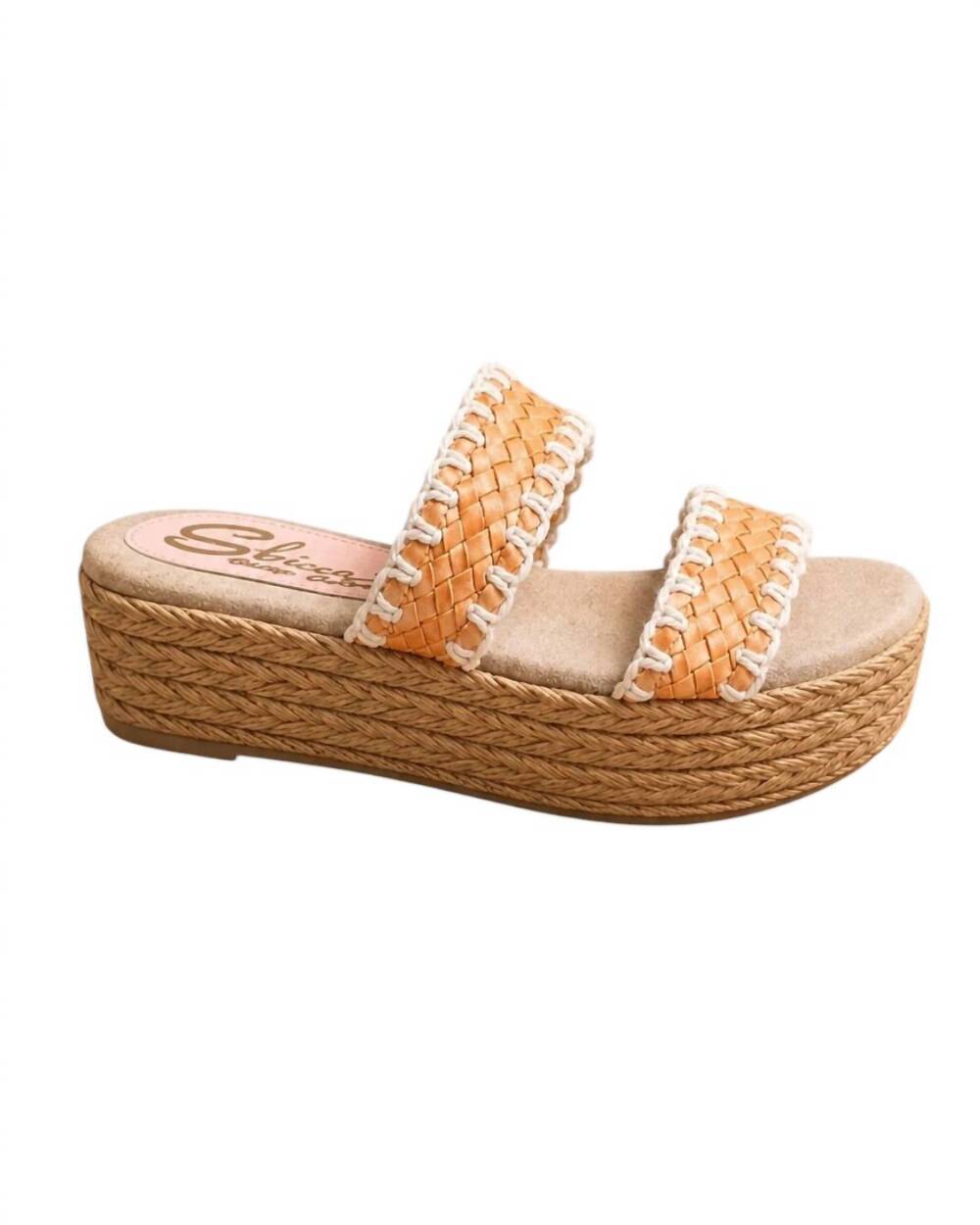 NEW SBICCA women's annette sandal in orange